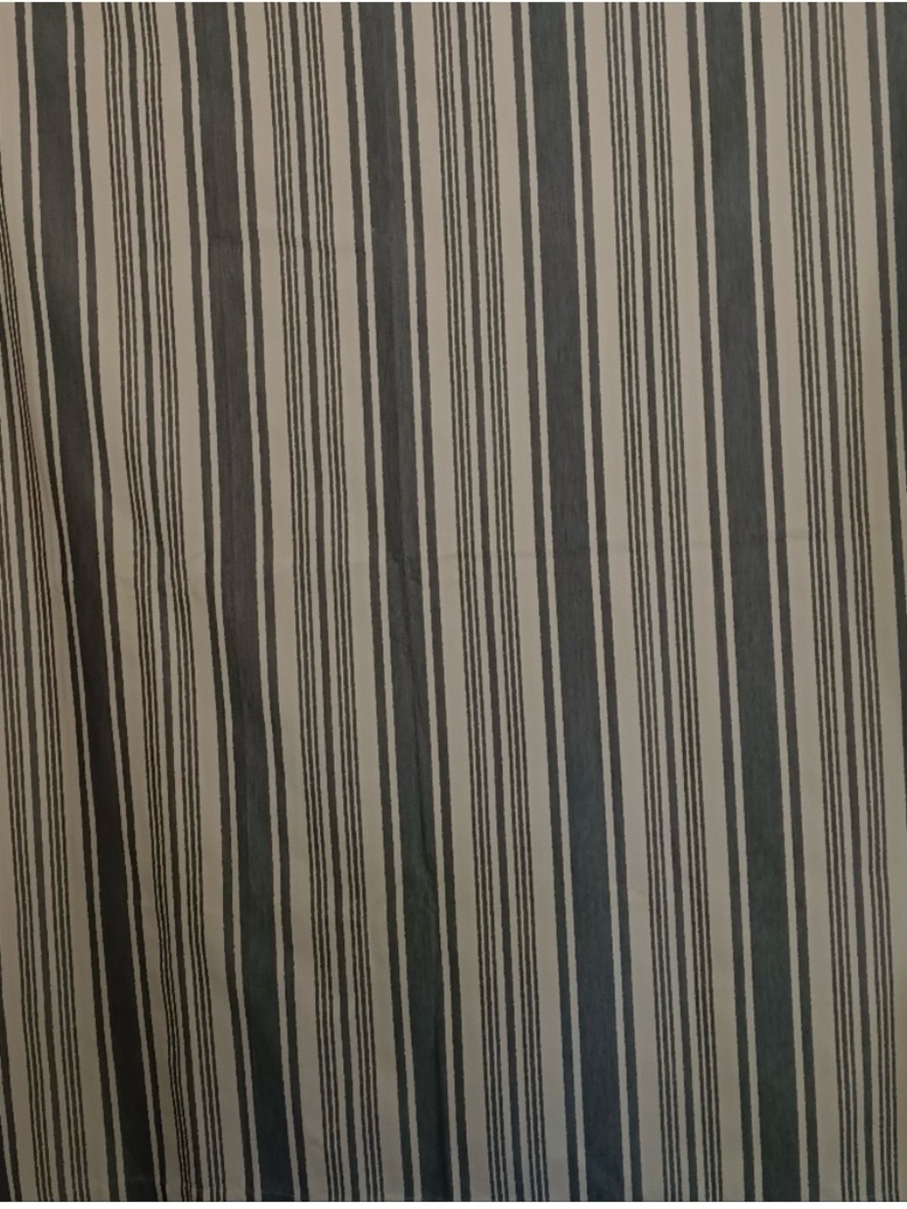 Willams Sonoma Black & Tan Vintage Stripe Tablecloth 70 X 108"